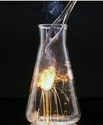 Figure c.8  Although steel wool does not burn in air, it  burns vigorously in pure oxygen.