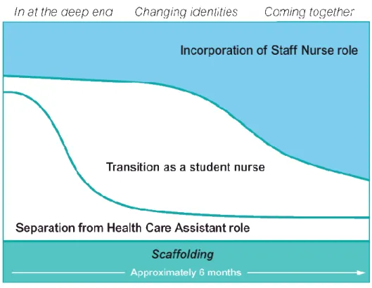 Figure 2 A conceptual map of the transition from student to staff  