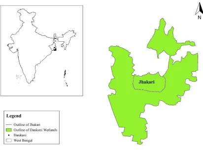 Fig 1 Location of study site in West Bengal, India. 