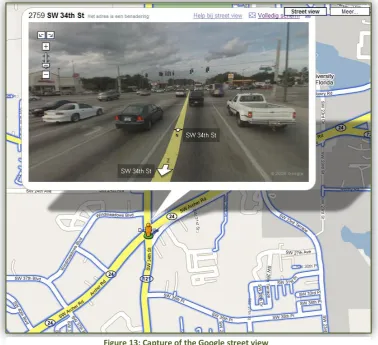 Figure 13: Capture of the Google street view 