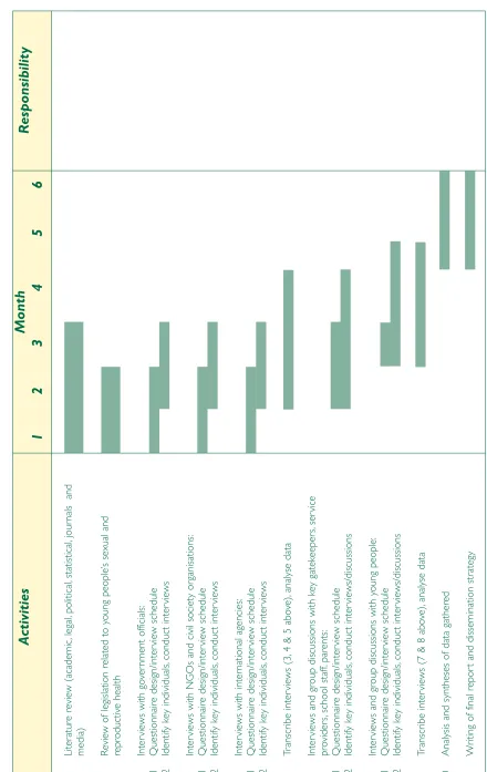 Figure 1: DCA activity plan and time line