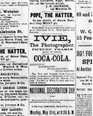 Figure 5 The Coca-Coca ad in 1886 (Source: The Coca-Cola Company, 2011) 