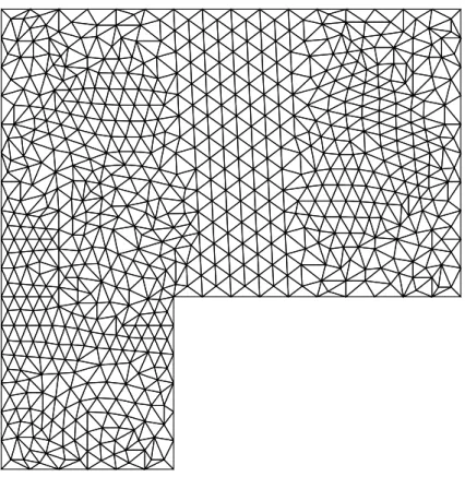 Figure 3.9: The coarse mesh of Example 2.