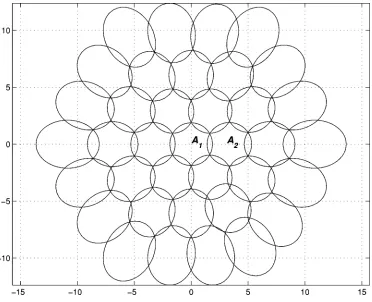 Fig. 10.The HPBW versus scanning angle for the exact results, using the approximation formula and the curve fitting procedure for a square array of 10 � 10elements with spacing d = �=2.