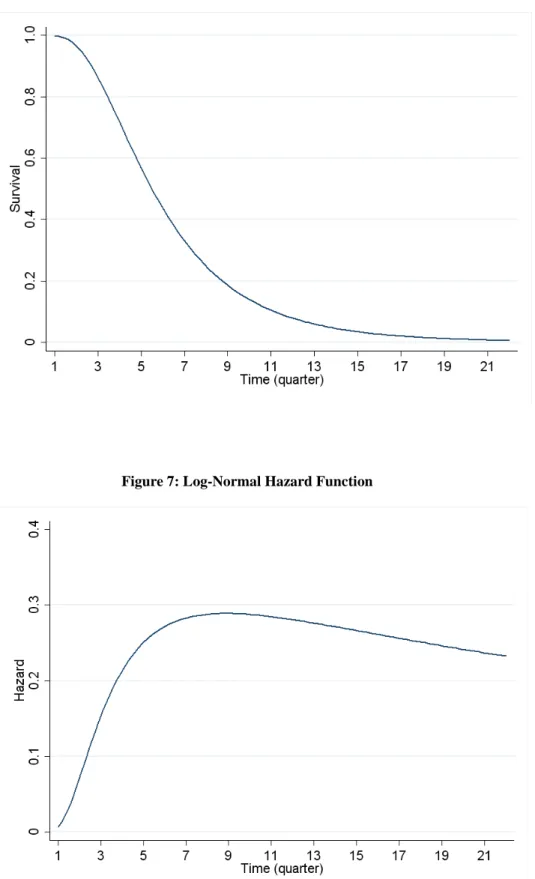 Figure 6: Log-Normal Survival Function 