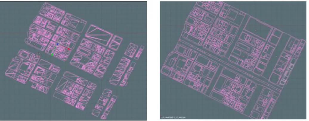 Figure 5  Procedure of texture mapping and baked-lighting. 