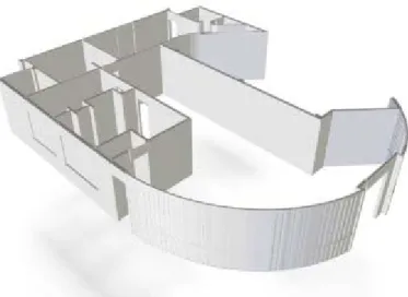 Figure 9: 3D walls with doors and windows 