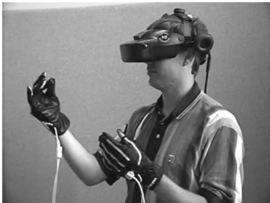 Figure 1. User wearing Pinch Gloves™. 