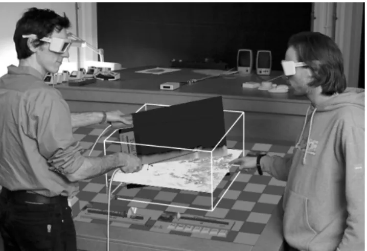 Figure 1. Two-handed exploration tools in data visualization The datasets from simulations and measurements from various research areas are multi-modal and multidimensional, growing rapidly in size and dimensionality