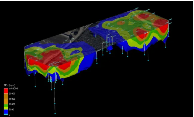 Figure 8.  Contoured plumes have been added based on the raw data illustrated in Figure 7