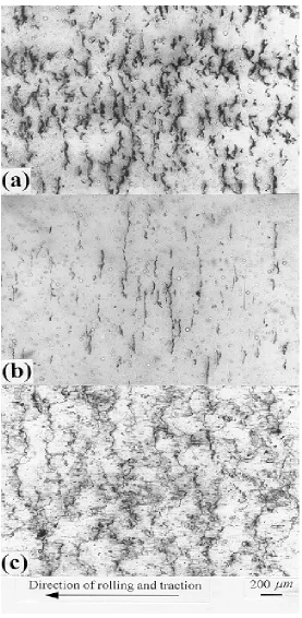 Figure 7. Effect of contact pressure and slip on surface RCF with water lubrication. (a)      = 1500 MPa, slip = 1%, 50k; (b)       = 900 MPa,pp