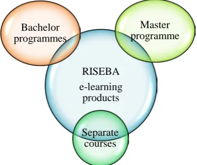Figure 1. RISEBA e-learning products 