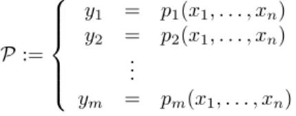 Fig. 1: Example of an MQ-problem with n variables and m equations