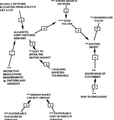 Figure 2. An example of a cognitive map made by an executive manager 