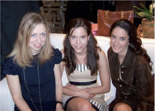 Figure 21. Chelsea Clinton, Genevieve Labean, and Dee Dee Sides, Meatpacking  District, New York, from Reference 33