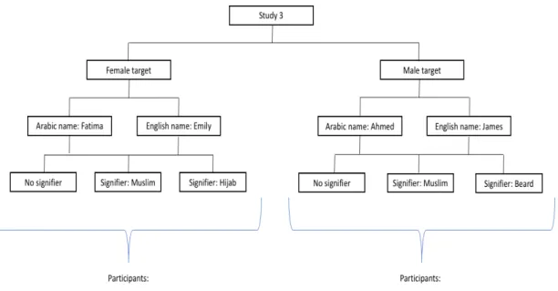Figure 3.3 Design overview of study 3 