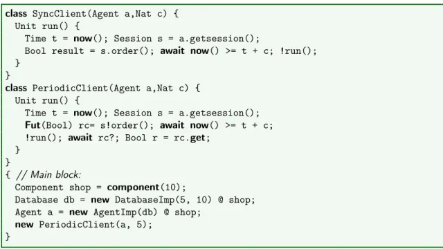 Figure 3: Deployment environment and client models for the web shop example.