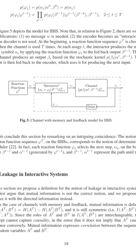 Figure 5 depicts the model for IIHS. Note that, in relation to Figure 2, there are some simplifications: (1) no message w is needed; (2) the encoder becomes an “interactor”;