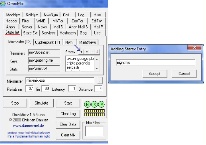 Step 2.  Next click on the State Int tab and then the Mixmaster (T2) tab.  A              change to the parameters in the Starex box is suggested