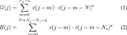 Fig. 4.Reference symbol, consisting of consecutive copies of a synchroni-zation pattern (SP) in the time domain.
