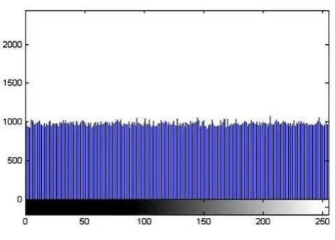 Figure 8. Histogram of Cipher Image 