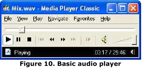 Figure 10. Basic audio player 