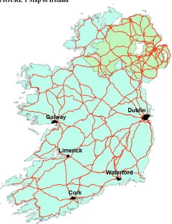 FIGURE 1 Map of Ireland  