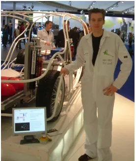 Figure 1: Demonstration of the user-interface at the Amsterdam AutoRai,   April 1st, 2007 