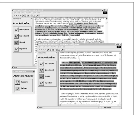 Figure 5.4: Creating an association with the Annotation Linker tool