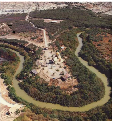Figure 7. The recovered monastery on the eastern bank of Jordan River. 