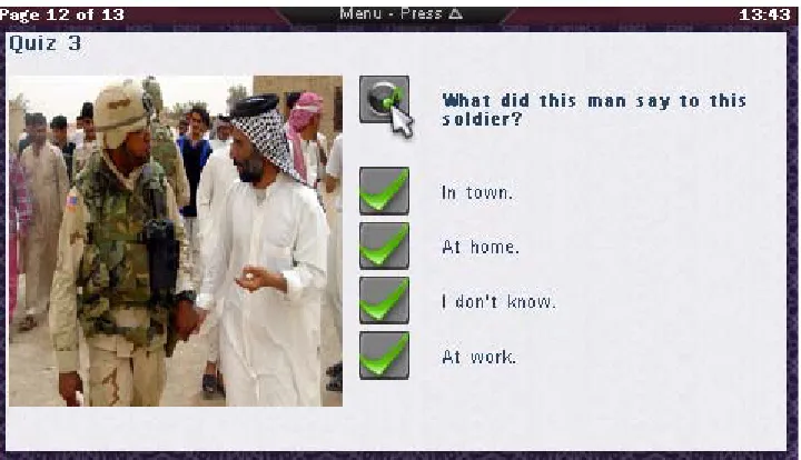 Figure 7: Multiple Choice page (PSP)