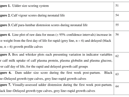 Figure 1.  Udder size scoring system  