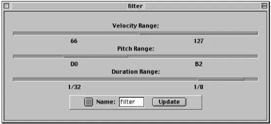 Figure 6: A filter relation editor.  
