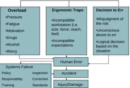 Figure 8 : Illustration of the Accident/incident theory developed by Petersen D. 