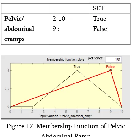 Figure 12. Membership Function of Pelvic 