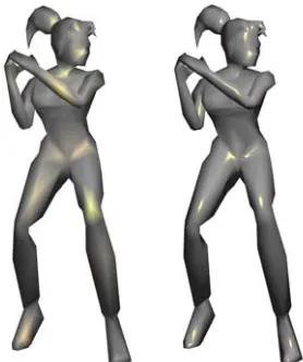 Figure 2.1: Left the model has vertex lighting and on the right per fragment lighting.