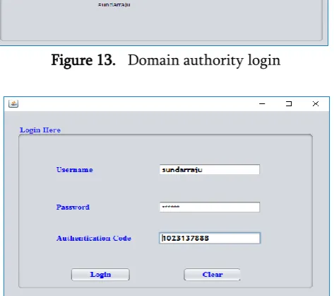 Figure 13.   Domain authority login 
