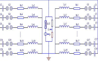 Fig. 2 Multiple lightning impulse current generator circuit diagram. 