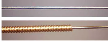 Figure 6.3: Plain steel string and wound steel string 