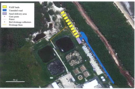 Figure 1  Aerial view of BIRC showing position of PASF development. 
