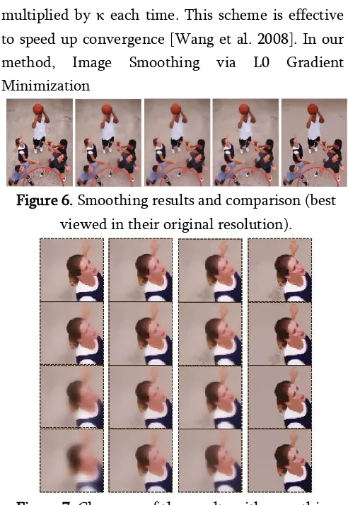 Figure 7. Close-ups of the results with smoothing 