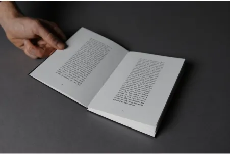 Figure 3: ‘The Dead’ – inside the book typographic images react to the story. We expanded 