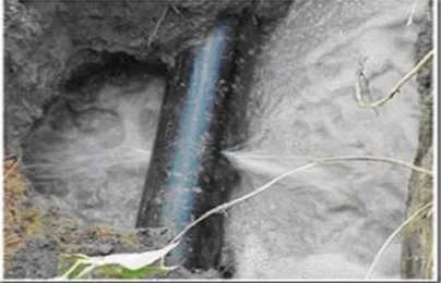 Figure 1. Metal pipe water  leakage 