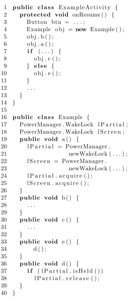 Figure 3.3: Source Code example for linear marker