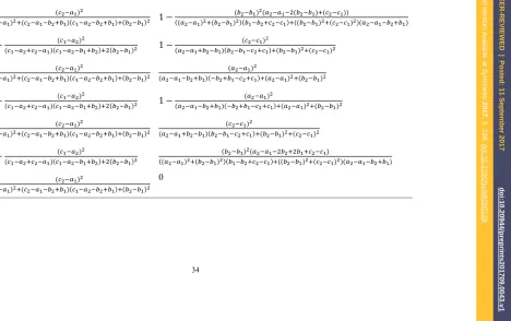 Table 3. �1′(�, �) and �2′(�, �) for eight cases. 