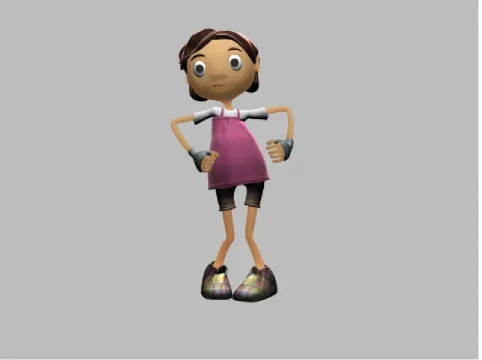 fig 11 - first pass girl model