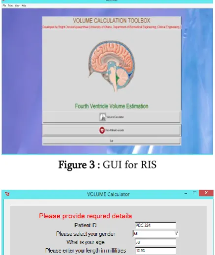 Figure 3 : GUI for RIS 