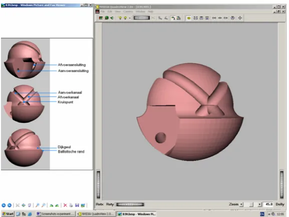 Figure 8. Screenshot of the Sphere group study phase. 