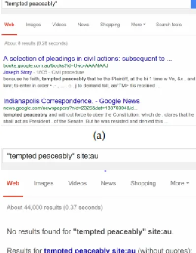 Fig. 3: A Google failure detected using MPSite. 