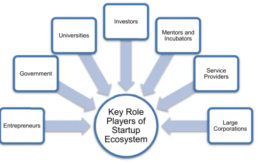 Figure 2.  Key Role Players of Startup Ecosystem 